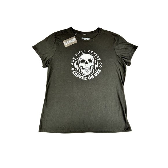 Black Rifle Coffee Company T-Shirt Black Coffee Or Die X-Large NWT Skull Design - Picture 1 of 7
